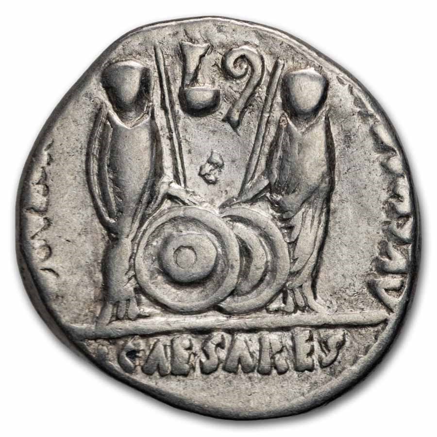 Roman Empire AR Denarius Augustus (27 BC-14 AD) VF