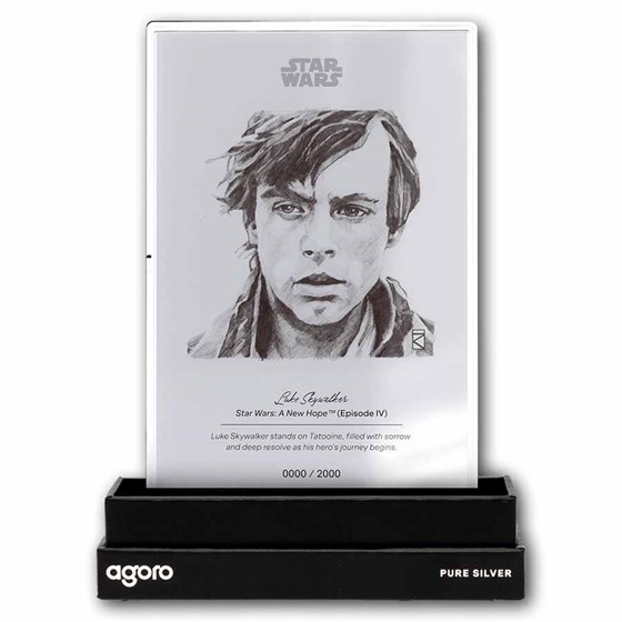 2026 Niue 5 g Silver $1 Star Wars Sketch Art: Luke Skywalker