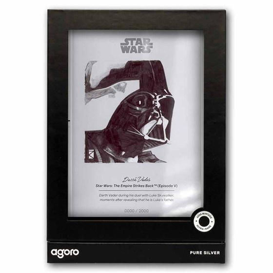 2026 Niue 5 g Silver $1 Star Wars Sketch Art: Darth Vader
