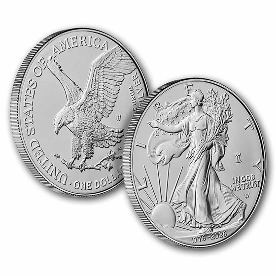 2026-W Burnished American Silver Eagle (OGP, Enhanced, Dual Date)