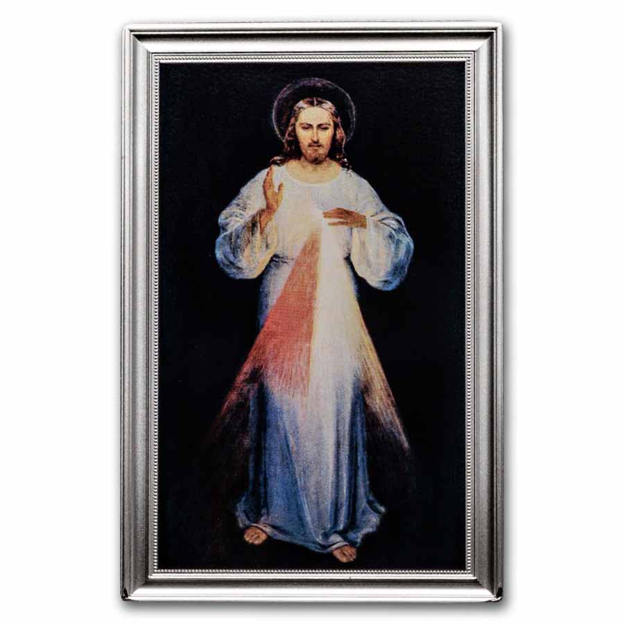 2026 Liberia 1 oz Silver The Divine Mercy Jesus (w/ Box & COA)