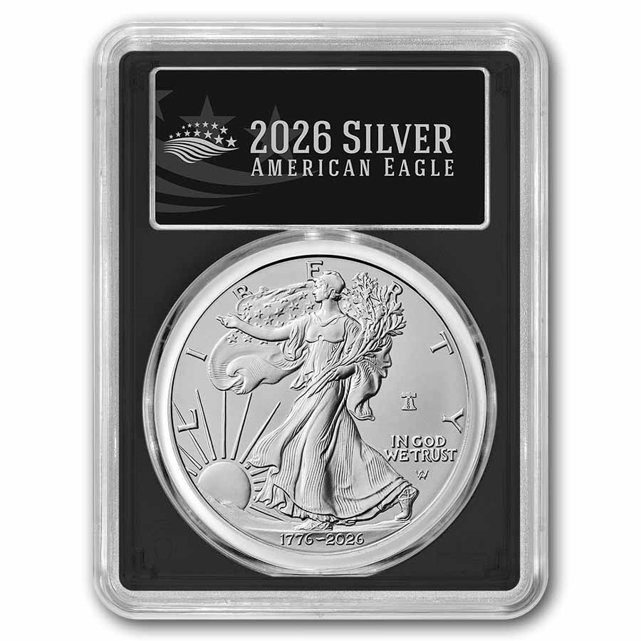 2026-W Burnished Silver Eagle SP-70 PCGS (AR, Black, Enhanced)