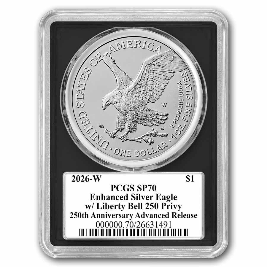 2026-W Burnished Silver Eagle SP-70 PCGS (AR, Black, Enhanced)