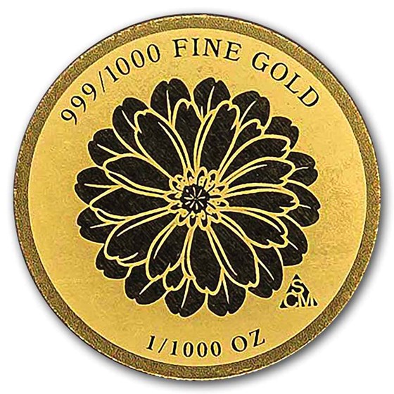1/1000 oz Gold Round - Congratulations Blume (In Assay)