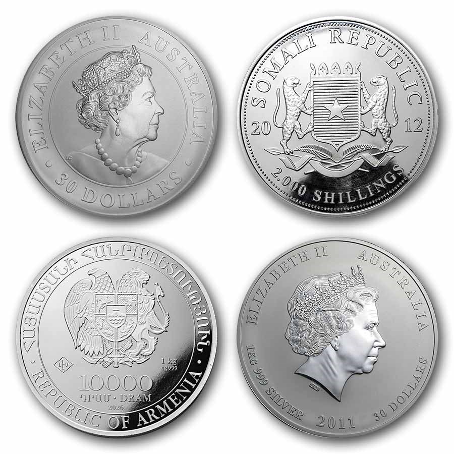 1 kilo Silver Coin - Random Mint