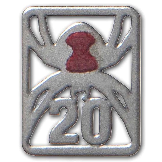 2026 Tuvalu 1 oz Silver Colorized Red-Back Spider Proof (Box)