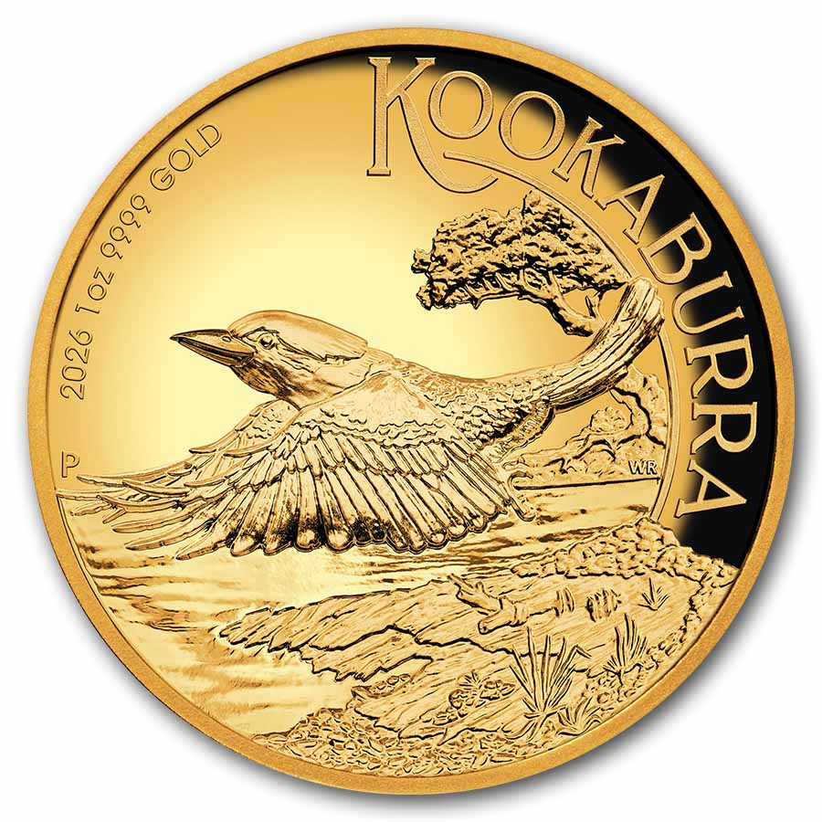 2026 Australia 1 oz Gold Kookaburra PF (High Relief, Box & COA)