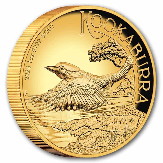 2026 Australia 1 oz Gold Kookaburra PF (High Relief, Box &amp; COA)