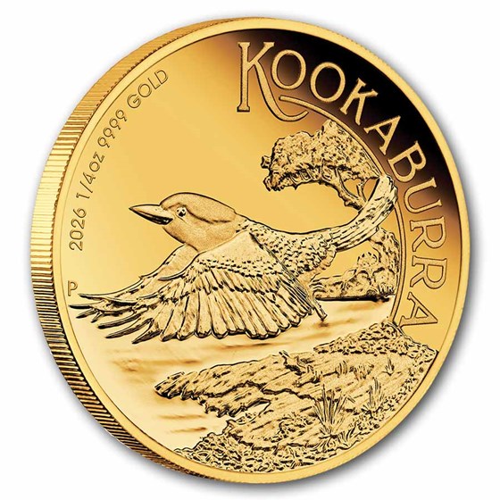 2026 Australia 1/4 oz Gold Kookaburra PF (High Relief, Box &amp; COA)