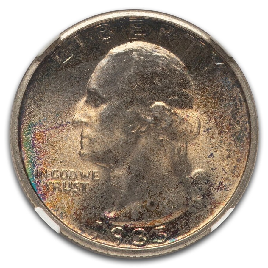 1935-D Washington Quarter MS-67 NGC (Toned)