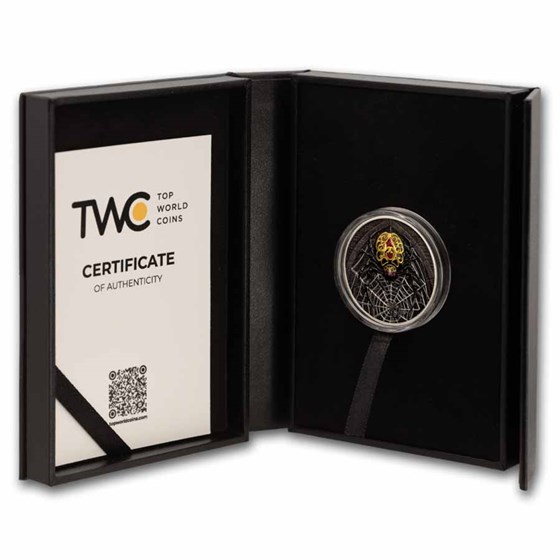 2026 Cameroon 1 oz Silver Creatures of Nocturne: The Black Widow