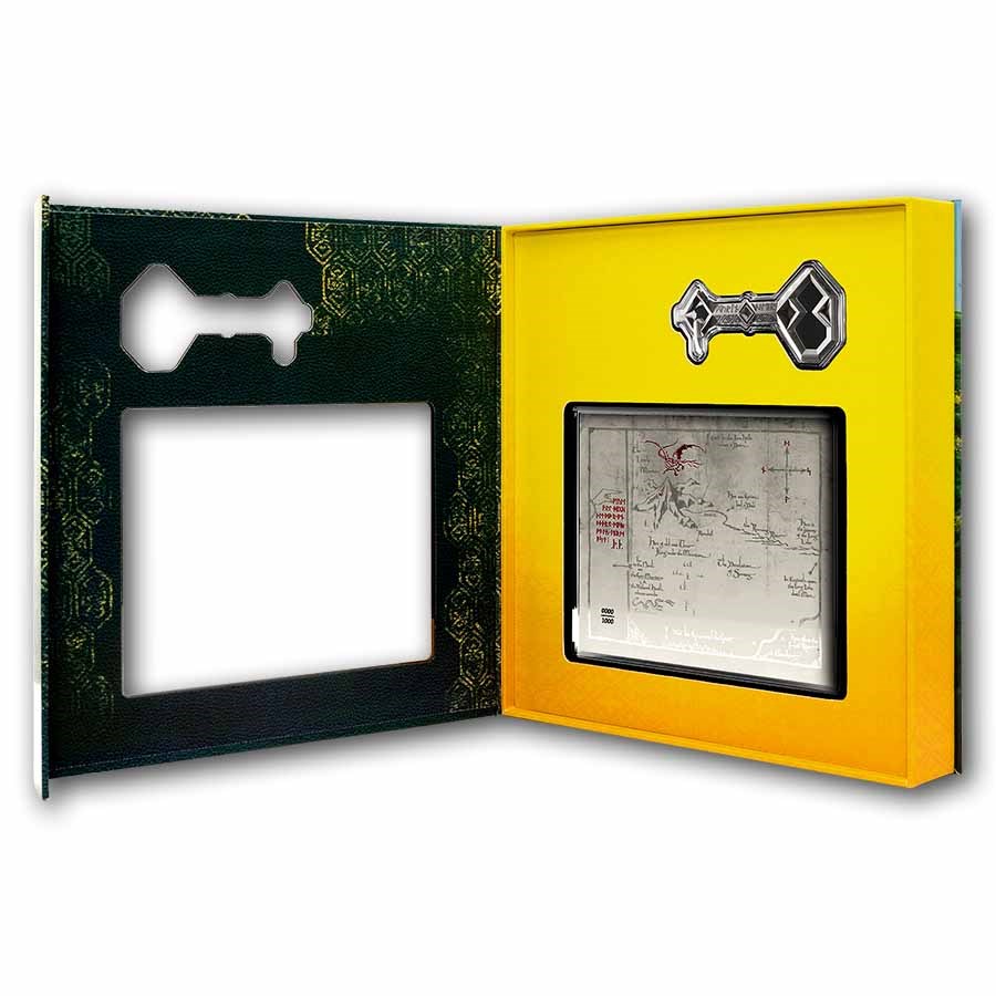 2026 Niue 5g + 3/4 oz The Hobbit: Thorin's Map & Key Set