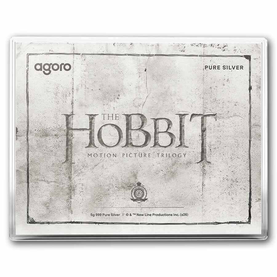 2026 Niue 5g + 3/4 oz The Hobbit: Thorin's Map & Key Set