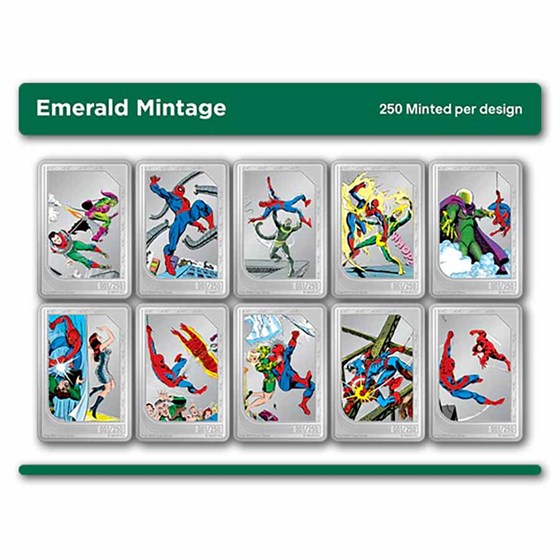 2026 Niue Art of Spider-Man Trading Coins Mystery Set - Sealed