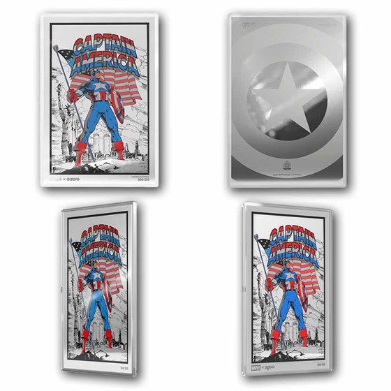 2026 Niue 5g Silver $1 Captain America: American Hero Foil