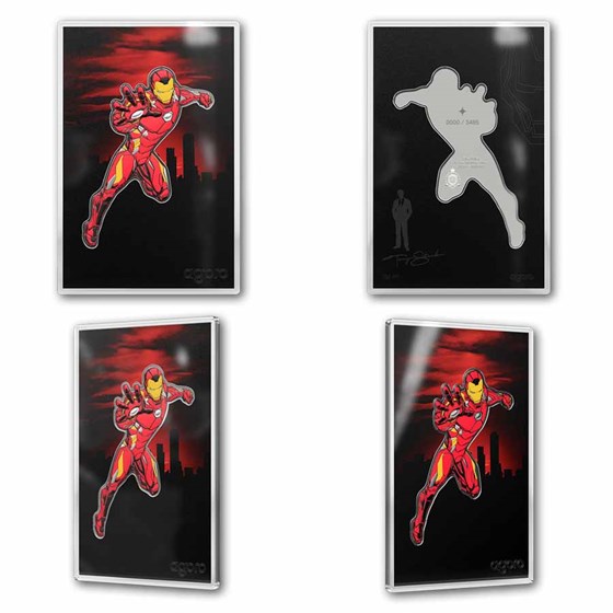 2026 Niue 1/2 oz Silver Marvel: Iron Man Shaped Coin Blind Box