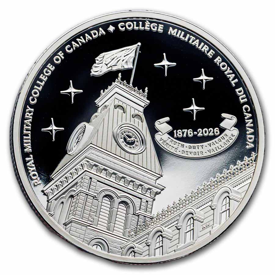 2026 RCM 1 oz Ag $20 150th Anniv of the Royal Military College
