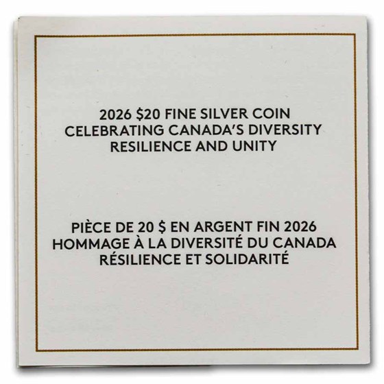 2026 RCM Silver $20 Canada's Diversity: Resilience and Unity