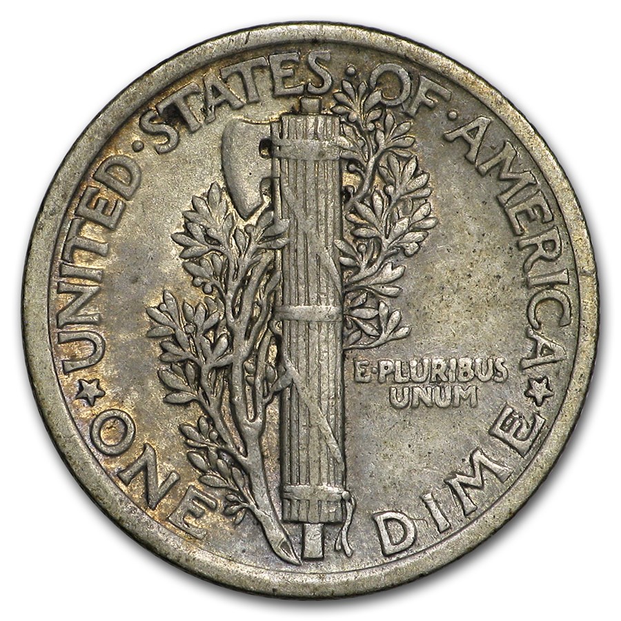 1921 Mercury Dime XF