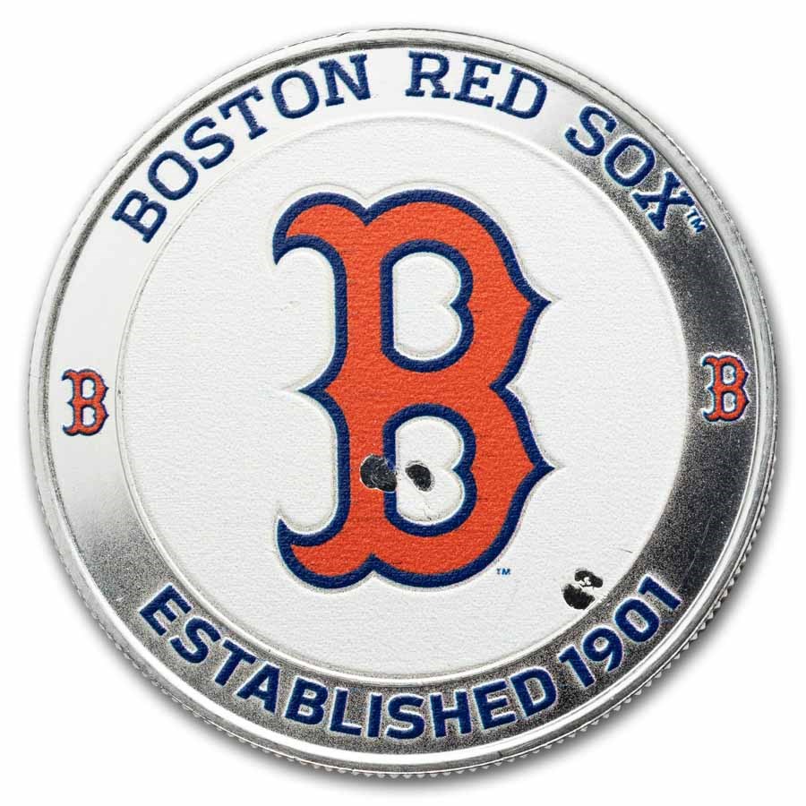 MLB Random 1 oz Silver Colorized Round (Abrasions)