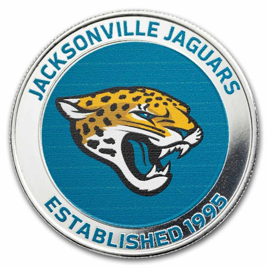 NFL Random Team 1 oz Silver Colorized Round (Abrasions)