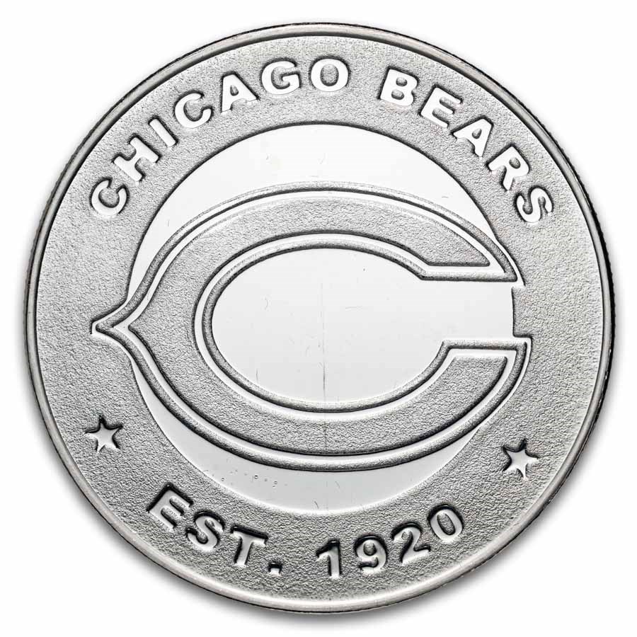 NFL Random Team 1 oz Silver Round (Abrasions)