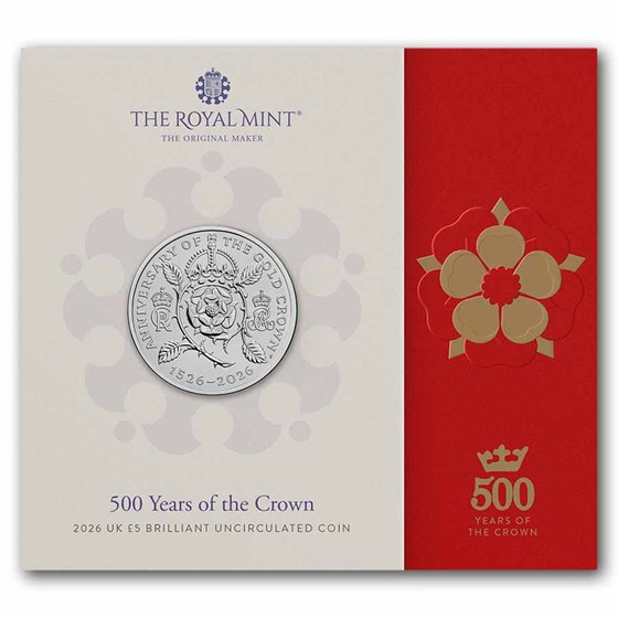 2026 Great Britain 500 Years of the Crown £5 BU coin