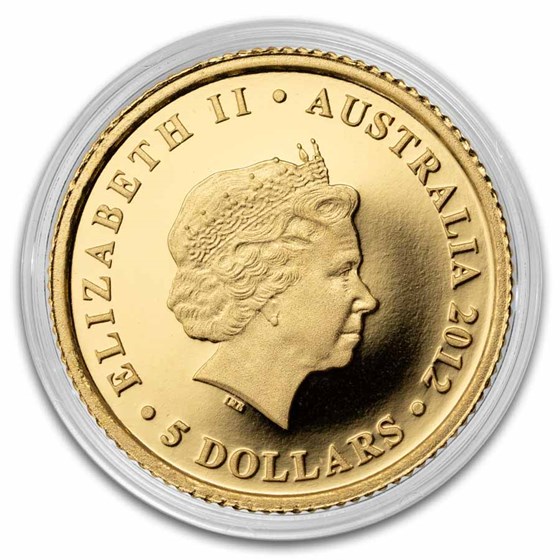 2012 Australia 1/25 oz Gold Koala Proof (No Box/COA)