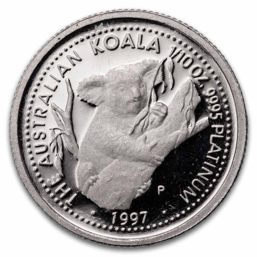 1997 Australia 1/10 oz Proof Platinum Koala