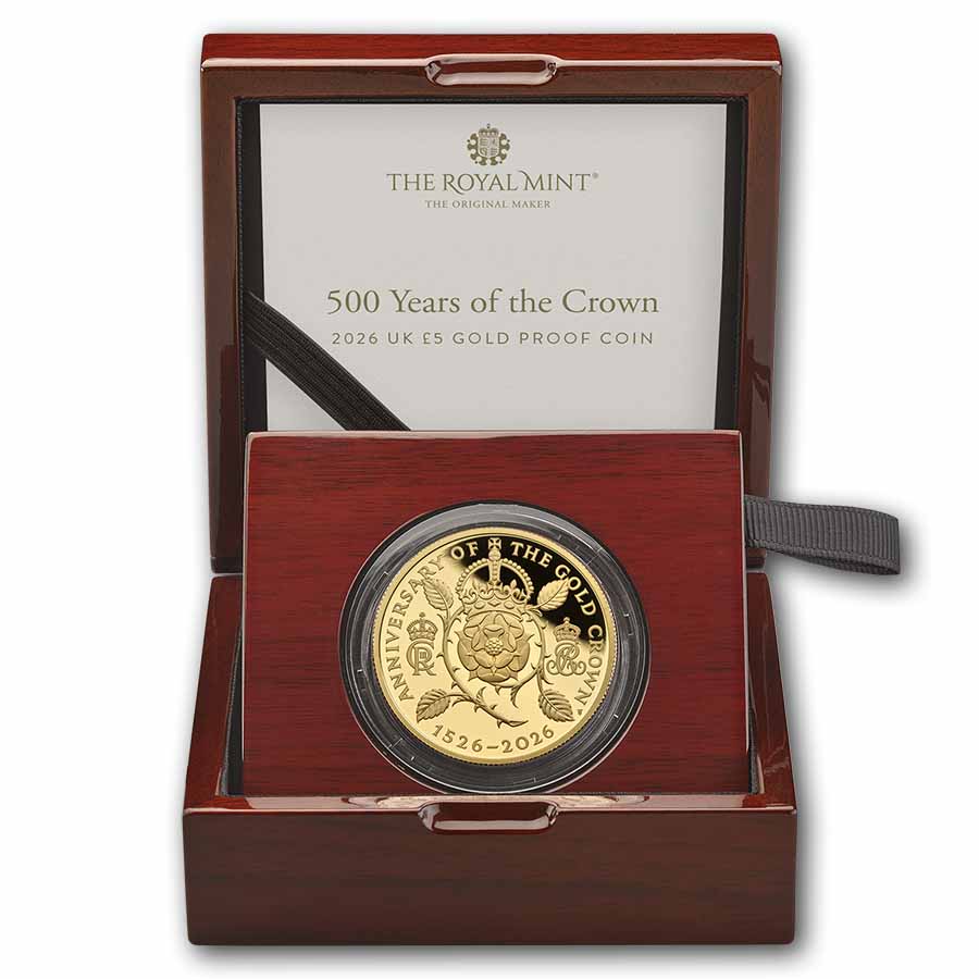 2026 Great Britain 500 Years of the Crown £5 Gold Proof