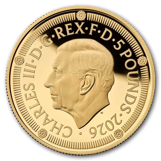2026 Great Britain 500 Years of the Crown £5 Gold Proof