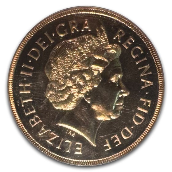 2000 Great Britain Gold 5 Pounds Elizabeth II MS-68 PCGS (8th)
