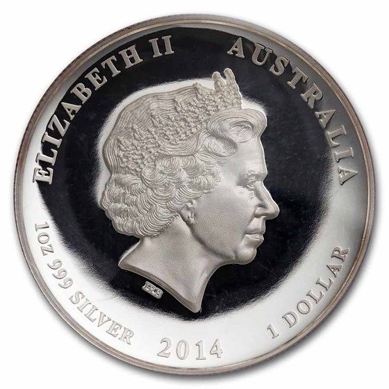 2014 Australia 1 oz Silver Lunar Horse PF-69 NGC UC High Relief