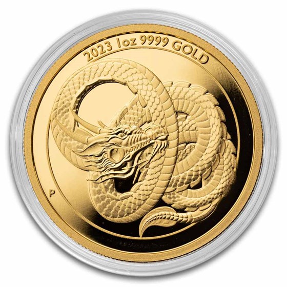 2023 Australia 1 oz Gold Dragon Proof (Coin only)