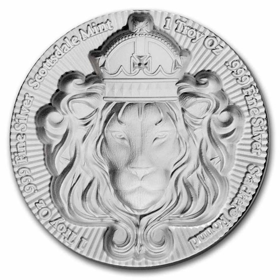 1 oz Silver Round - Scottsdale Lion Stacker®
