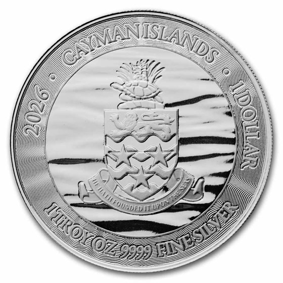 2026 Cayman Islands 1 oz Silver Stingray BU