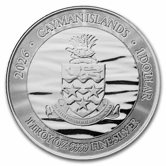 2026 Cayman Islands 1 oz Silver Marlin BU