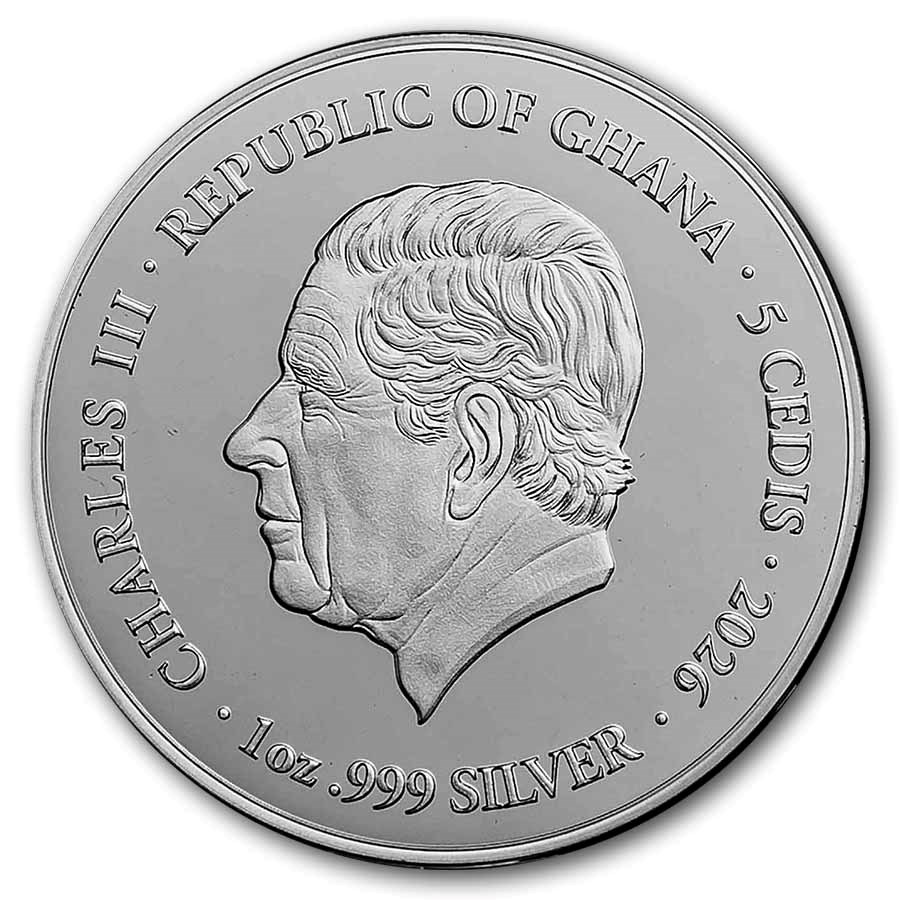 2026 Ghana 1 oz Silver Patron Saints St. Jude (Box/COA)