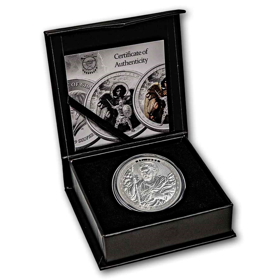 2026 Ghana 1 oz Silver Patron Saints St. Jude (Box/COA)