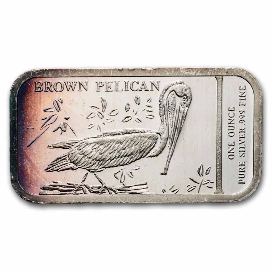 1 oz Silver Bar - Endangered Birds of America Set (Silver Mint)