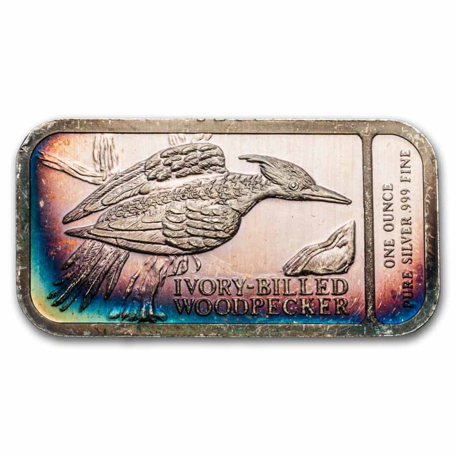 1 oz Silver Bar - Endangered Birds of America Set (Silver Mint)