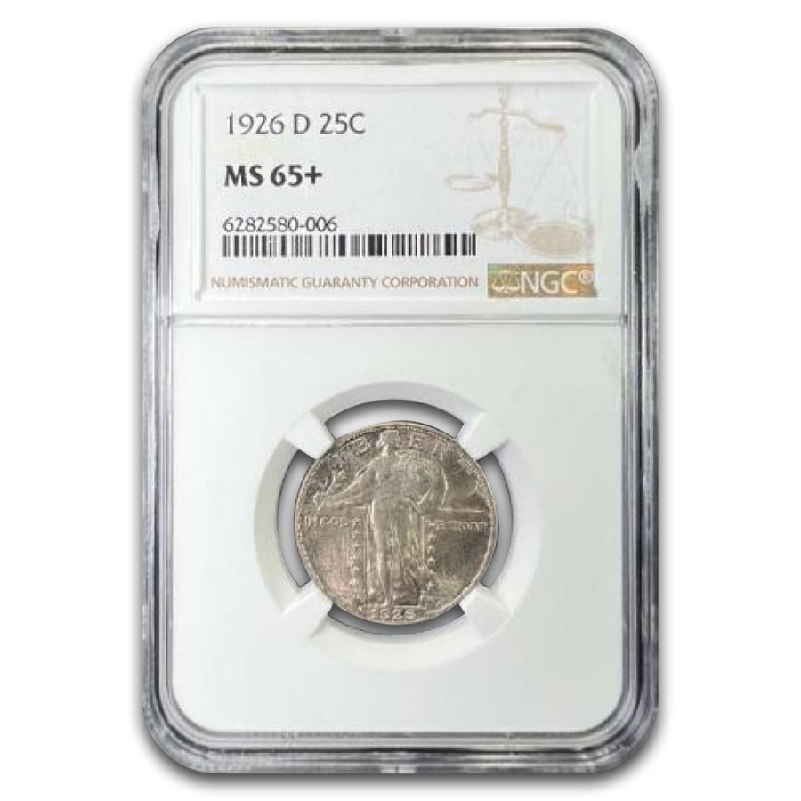 1926-D Standing Liberty Quarter MS-65+ NGC (Toned)