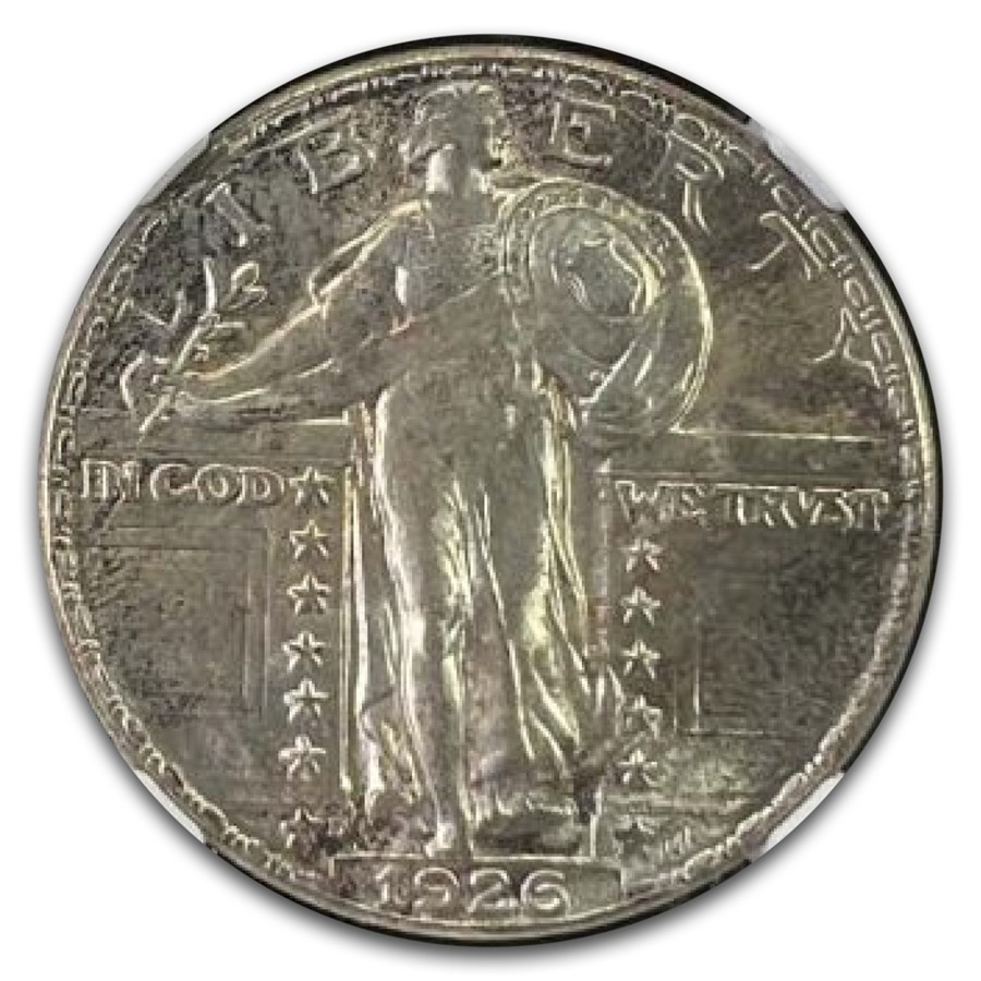 1926-D Standing Liberty Quarter MS-65+ NGC (Toned)