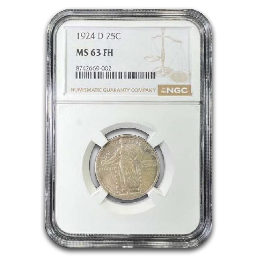 1924-D Standing Liberty Quarter MS-63 NGC (FH)
