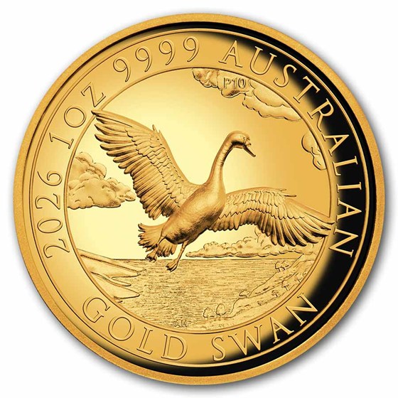 2026 AUS 1 oz Gold Swan PR-70 PCGS DCAM HR (FDI 10th Anni. Label)