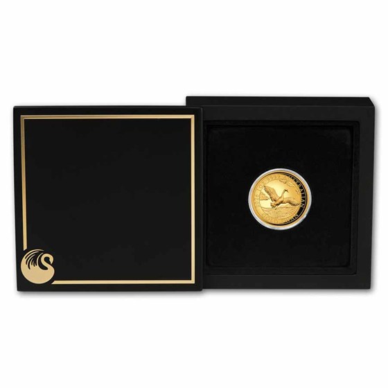 2026 AUS 1 oz Gold Swan PR-70 PCGS DCAM HR (FDI 10th Anni. Label)