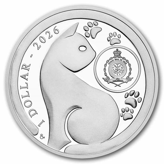 2026 Niue 1 oz Silver Proof Cat Breeds: European Shorthair
