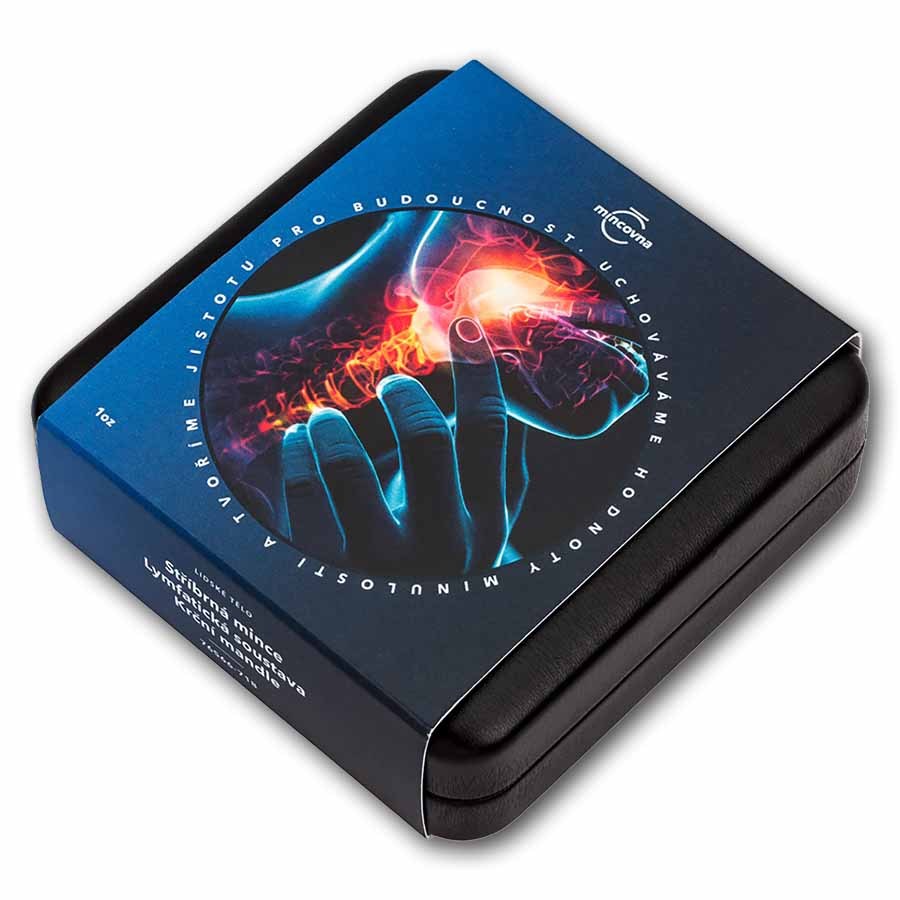 2026 Niue 1 oz Silver Proof Colorized Human Body - Tonsil