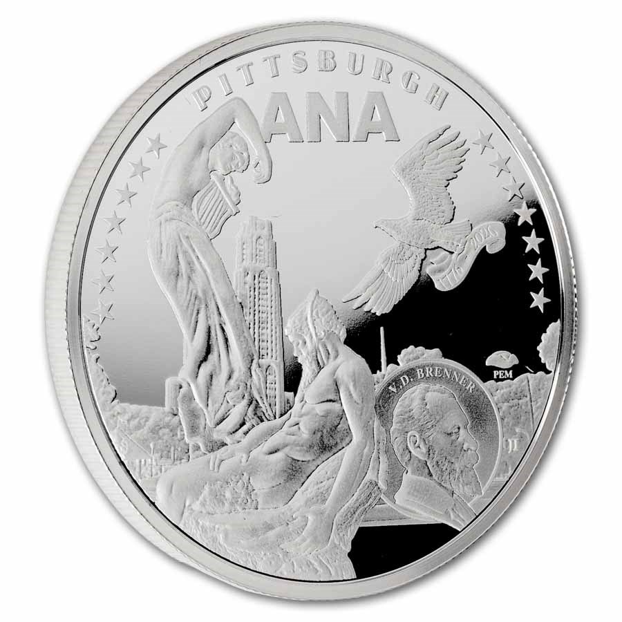 2026 1 oz Pittsburgh ANA Show Silver Coin BU