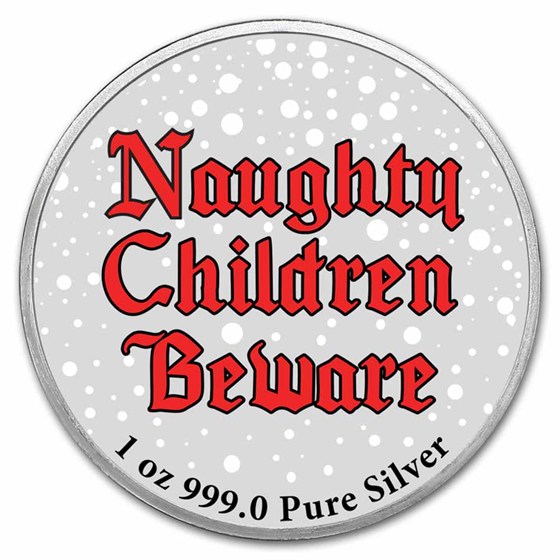 2026 1 oz Silver Colorized Round - Krampus: Children Beware